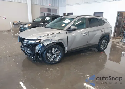 2022 Hyundai Tucson Hybrid Blue из США, поврежденный, VIN KM8JBCA16NU027304